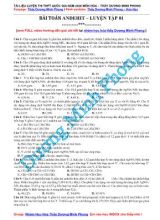 Tài liệu luyện thi THPT Quốc gia môn Hóa học năm 2020 - Bài toán andehit - Luyện tập 01 - Dương Minh Phong